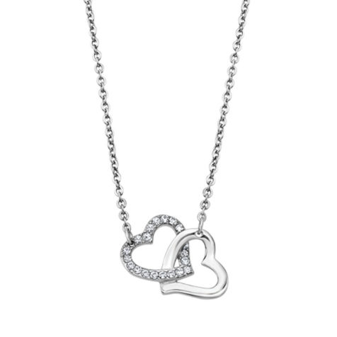Pendentif Cœur Kookai Paris En Alliage Argenté Sur Chaîne